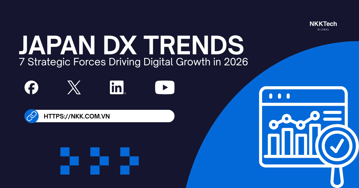 Japan DX Trends: 7 Strategic Forces Driving Digital Growth in 2026 1 Japan DX trends driving enterprise AI, cloud modernization, automation, and digital growth in 2026.