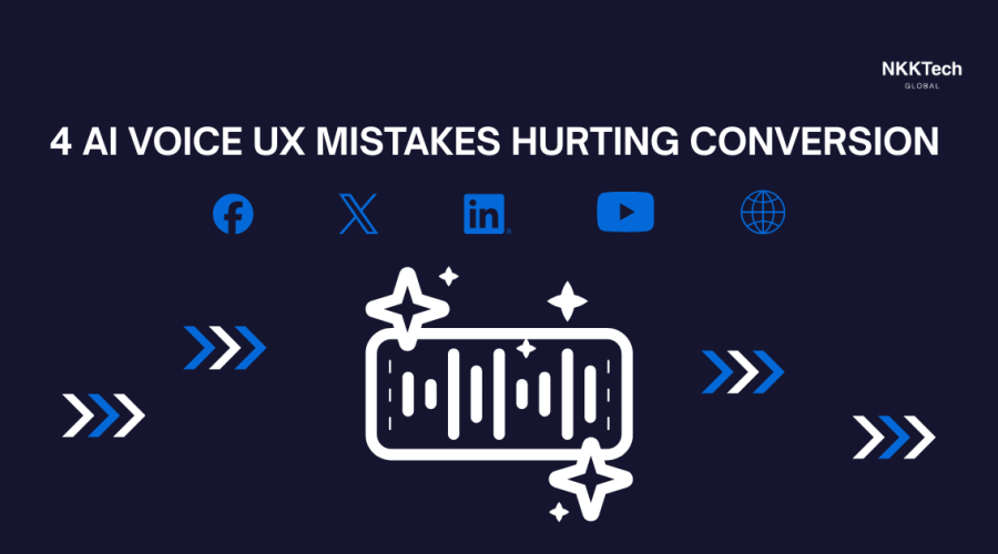 AI voice UX mistakes causing customer drop-offs and reduced conversion in enterprise voice systems.