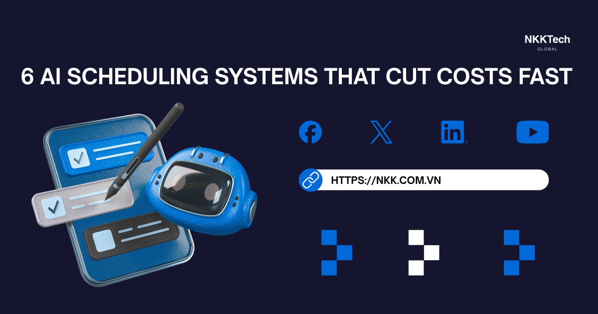 6 AI Scheduling Systems That Cut Costs Fast 1 AI scheduling systems optimizing workforce shifts and reducing enterprise labor costs in real time.