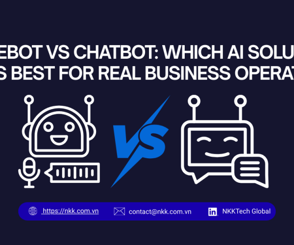 Voicebot vs Chatbot comparison showing how voice AI and chat AI support real business operations and customer service.