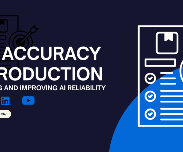 LLM accuracy measurement process showing how AI reliability is tested and improved in production environments.