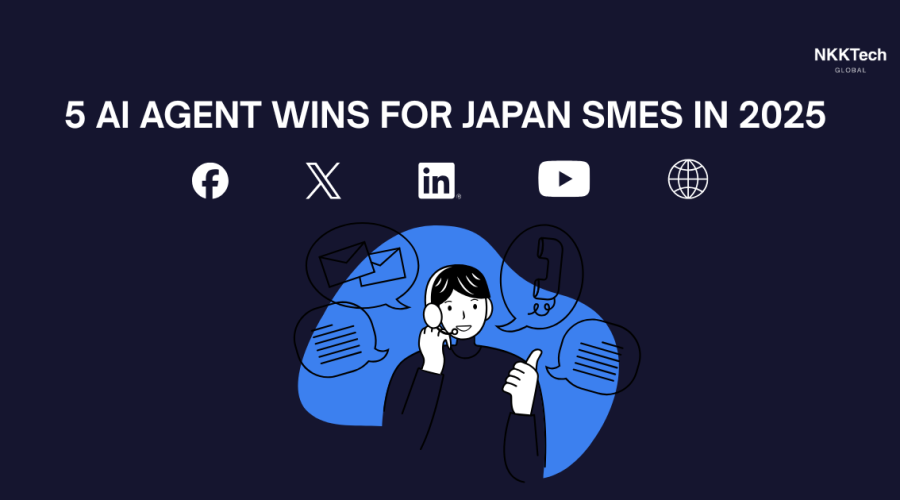 AI agent for Japan SMEs solutions helping Japan SMEs automate customer support, sales, operations, HR, and finance workflows.