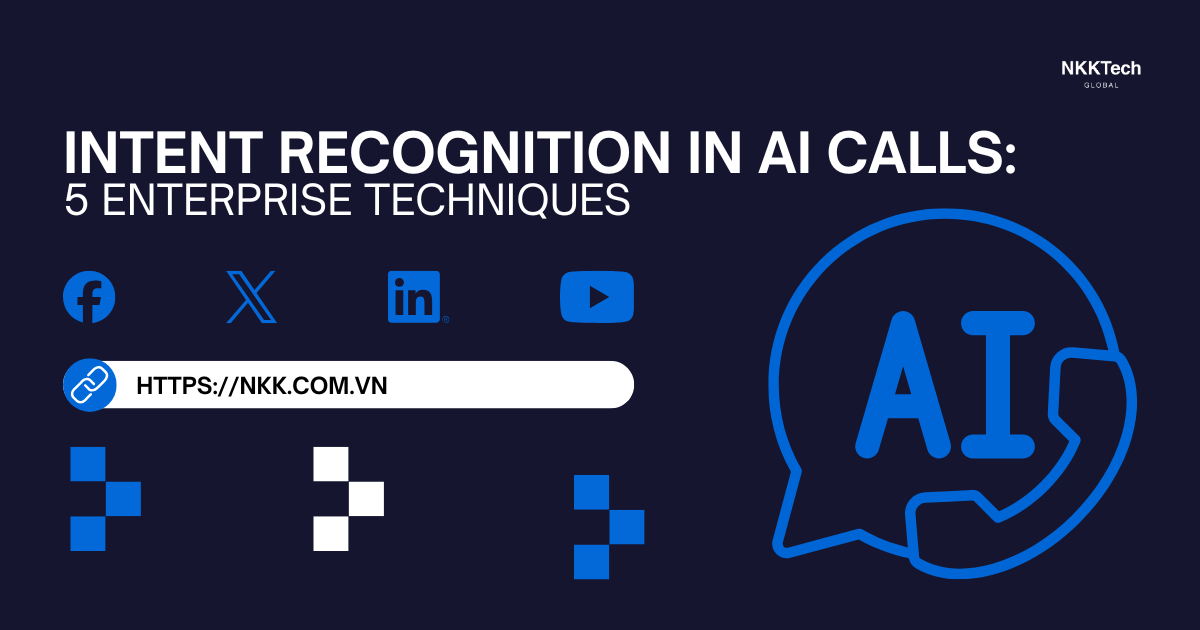 Intent Recognition in AI Calls: 5 Enterprise Techniques 1 Intent recognition in AI calls system analyzing customer voice conversations to automate routing and customer support workflows.