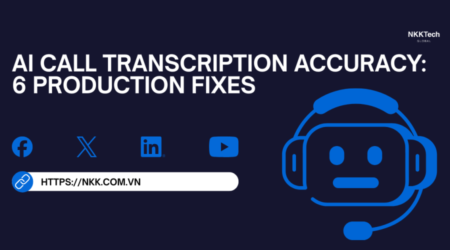 AI call transcription accuracy improving speech recognition in voice AI call center systems.