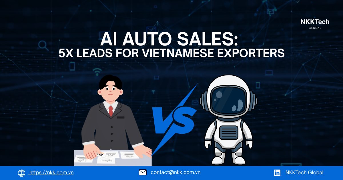 AI Auto Sales: 5x Leads for Vietnamese Exporters 1 AI Auto Sales system generating global export leads using automation and data intelligence.
