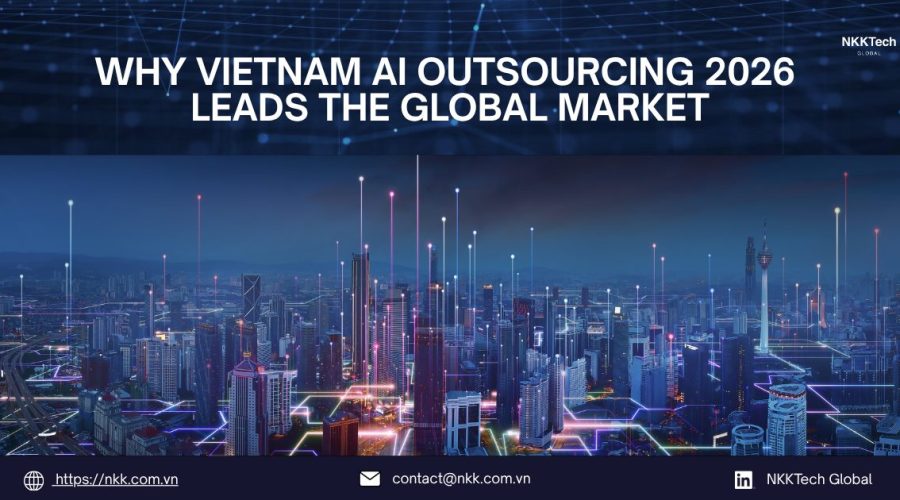 Vietnam AI outsourcing 2026 showcasing engineers building scalable AI systems for global enterprises