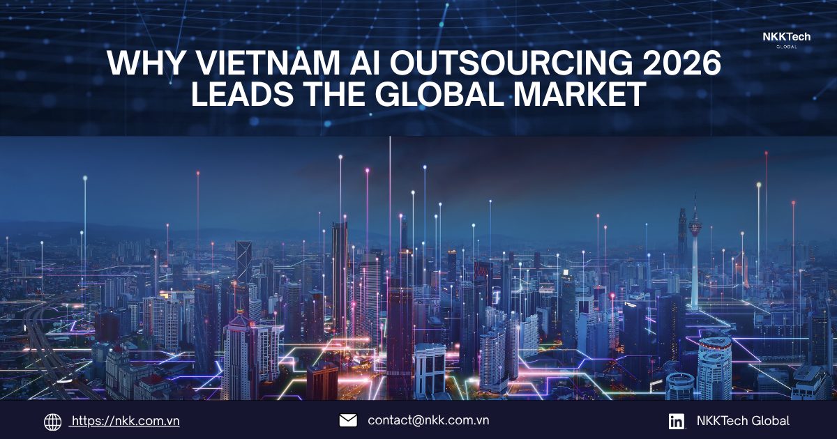 Why Vietnam AI Outsourcing 2026 Leads the Global Market 1 Vietnam AI outsourcing 2026 showcasing engineers building scalable AI systems for global enterprises