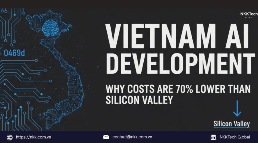 Vietnam AI development cost comparison showing 70% savings vs Silicon Valley in 2026