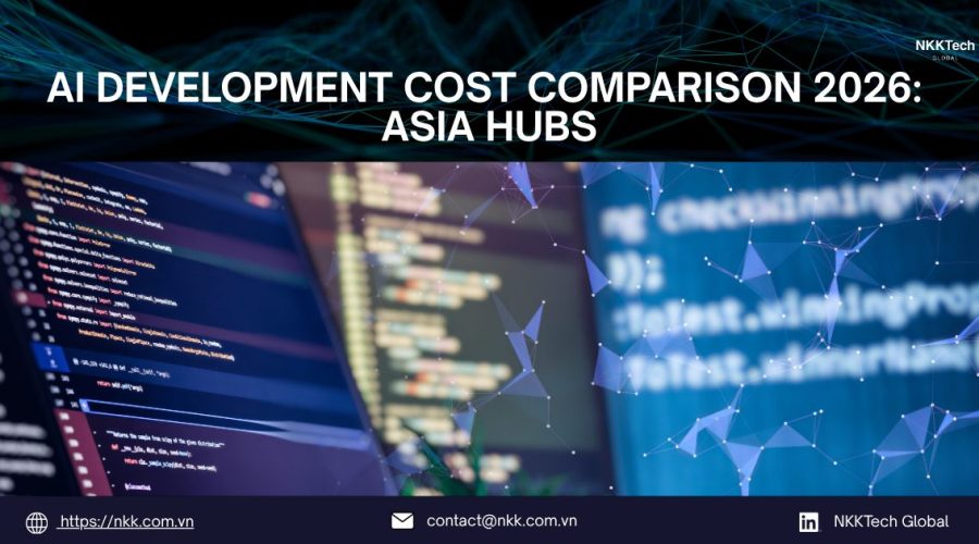 AI development cost comparison 2026 between Vietnam, Singapore, and Japan showing cost efficiency and ROI