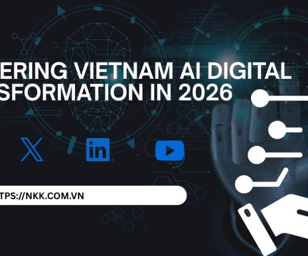 Vietnam AI digital transformation 2026 showing enterprise AI systems, agentic AI workflows, and scalable data infrastructure