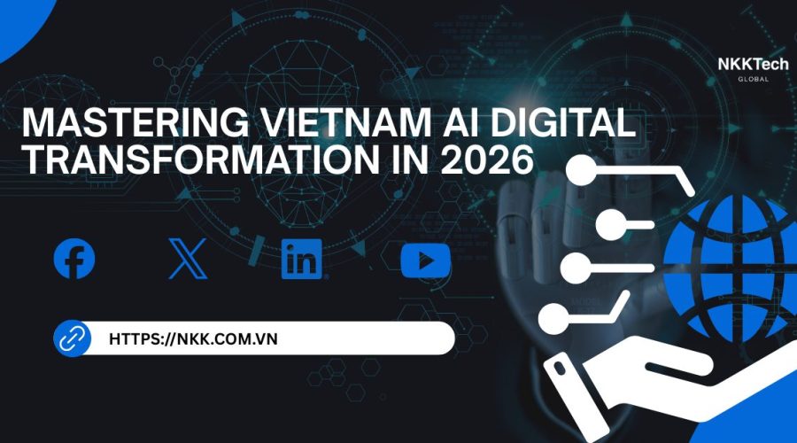 Vietnam AI digital transformation 2026 showing enterprise AI systems, agentic AI workflows, and scalable data infrastructure