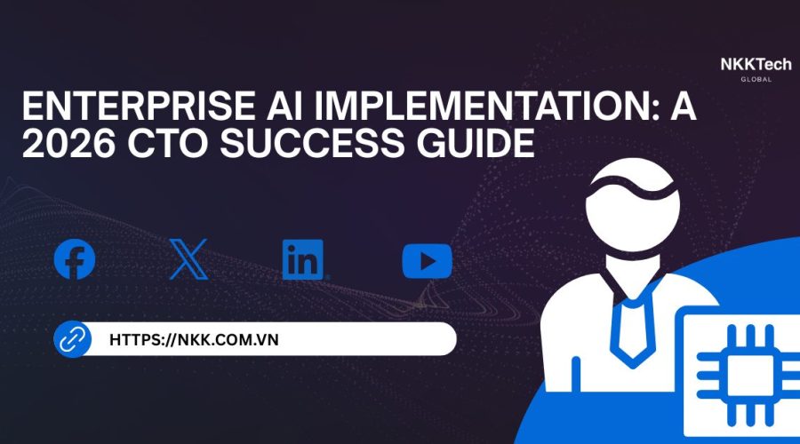 Enterprise AI implementation roadmap for CTOs with AI infrastructure, MLOps, governance, and scalable AI systems in 2026