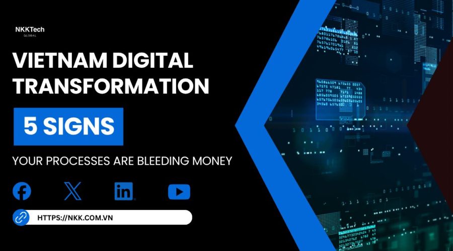 Vietnam digital transformation helping businesses eliminate manual workflows, automate operations, and improve efficiency with AI systems