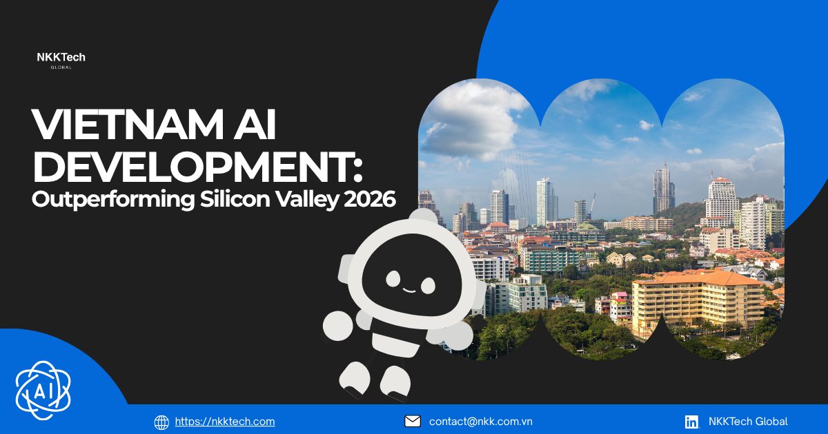 Vietnam AI Development: Outperforming Silicon Valley 2026 1 Vietnam AI development outperforming Silicon Valley with elite AI engineers, faster delivery cycles, and lower AI development costs in 2026