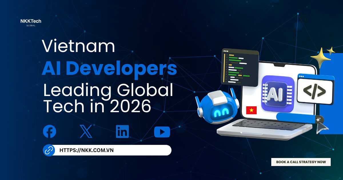 Vietnam AI Developers: Dẫn dắt công nghệ toàn cầu trong năm 2026 1 Vietnam AI developers leading global technology innovation in 2026 through advanced machine learning, offshore AI development, and enterprise AI engineering
