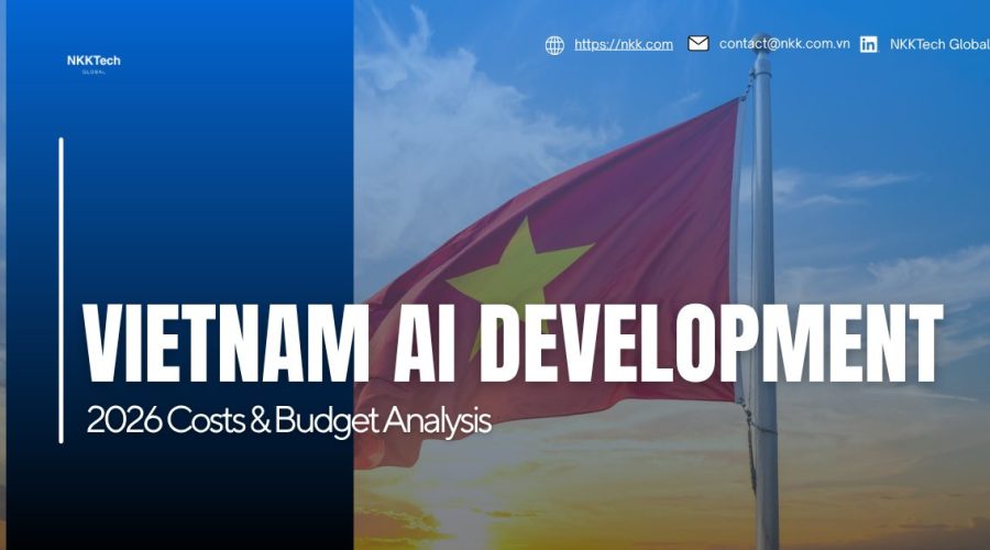 Vietnam AI development cost analysis in 2026 showing AI engineer hourly rates, GPU infrastructure costs, MLOps budgeting, and offshore AI ROI metrics