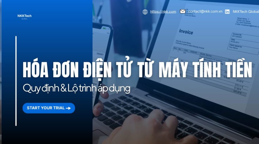 Hóa đơn điện tử khởi tạo từ máy tính tiền kết nối POS, cơ quan thuế, hóa đơn điện tử có mã và quản lý doanh thu thời gian thực