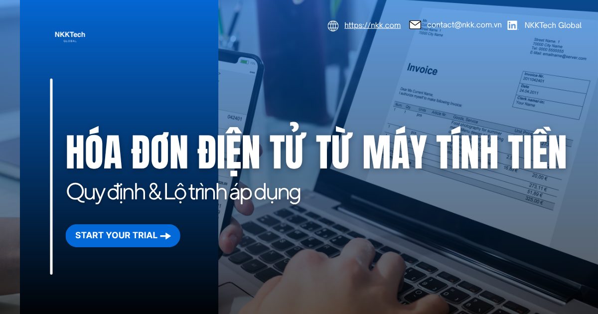 Hóa đơn điện tử khởi tạo từ máy tính tiền kết nối POS, cơ quan thuế, hóa đơn điện tử có mã và quản lý doanh thu thời gian thực