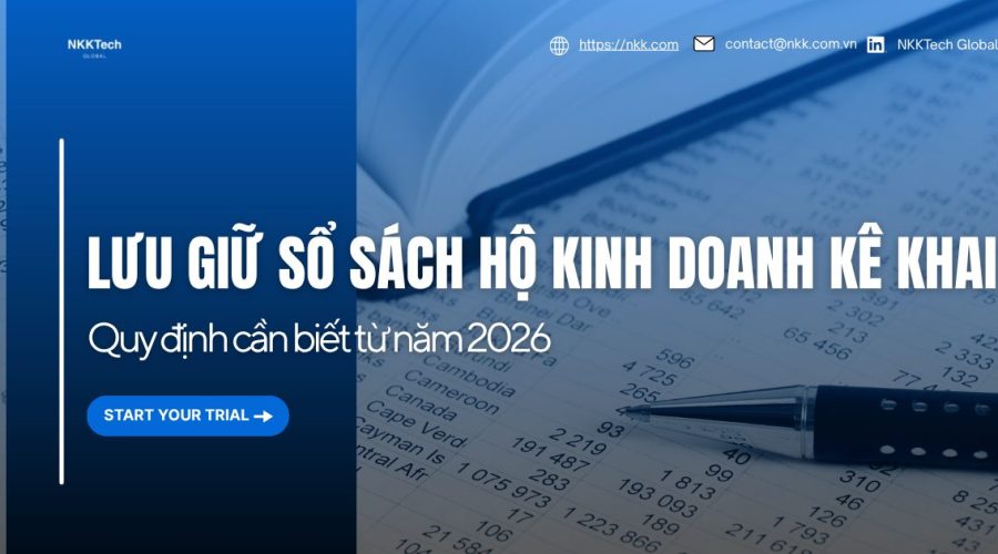 Quy định về lưu giữ sổ sách hộ kinh doanh kê khai từ năm