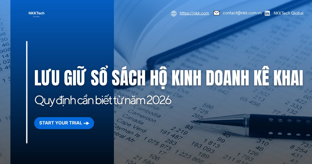 Quy định về lưu giữ sổ sách hộ kinh doanh kê khai từ năm