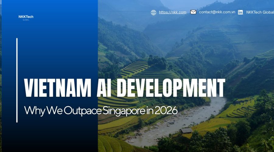 Vietnam AI development compared with Singapore, highlighting AI talent growth, engineering scalability, innovation velocity, and enterprise AI capabilities