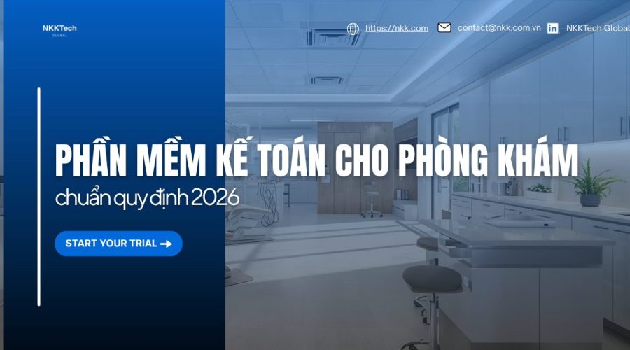 Phần mềm kế toán cho phòng khám và trung tâm dịch vụ tích hợp AI OCR và hóa đơn điện tử est-invoice 2026