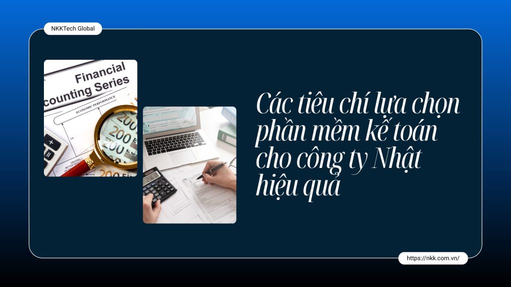 Phần mềm kế toán cho công ty Nhật