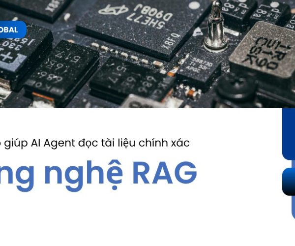 Sơ đồ quy trình công nghệ RAG giúp AI Agent đọc hiểu tài liệu doanh nghiệp.
