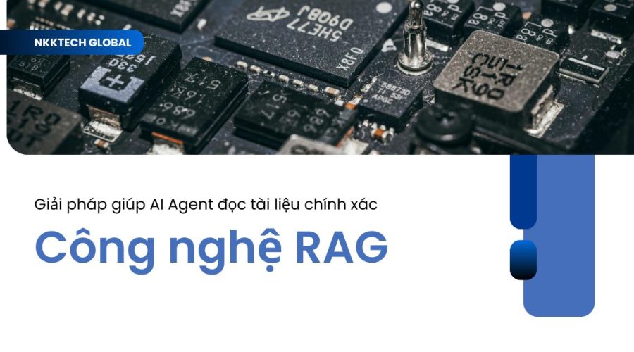 Sơ đồ quy trình công nghệ RAG giúp AI Agent đọc hiểu tài liệu doanh nghiệp.