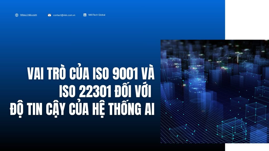 Tuân thủ ISO 22301, ISO 9001 và PDPA Ready trong dự án AI 4 Orange and Black Gradient Mountain Presentation143