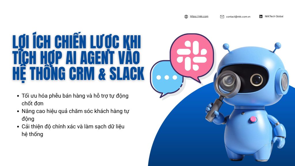 Tích Hợp AI Agent Vào Hệ Thống CRM & Slack: Bí Quyết Tăng Hiệu Suất 2 tích hợp AI Agent vào hệ thống CRM & Slack